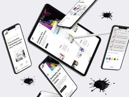 TB Zone. Projekt strony internetowej z tuszami i tonerami