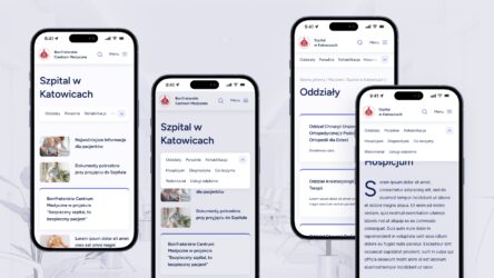 Menu hybrydowe na stronie szpitala. Nowoczesne i dostępne